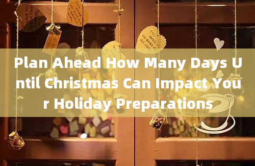 Plan Ahead How Many Days Until Christmas Can Impact Your Holiday Preparations